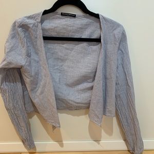 Blue and White striped Brandy Melville top